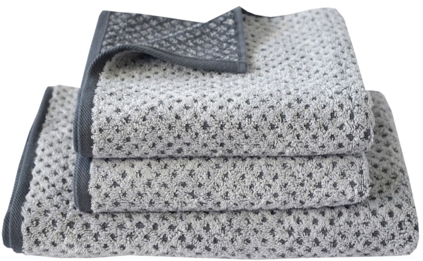 Dyckhoff Frottierserie Golden Shades 'Rhombus' Graphit - Grau